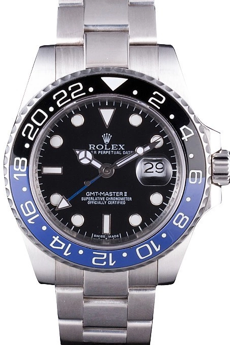 Aaa replica watch BLUE 2013 621393 Rolex rl431 BLACK MASTER GMT II BEZEL 0803